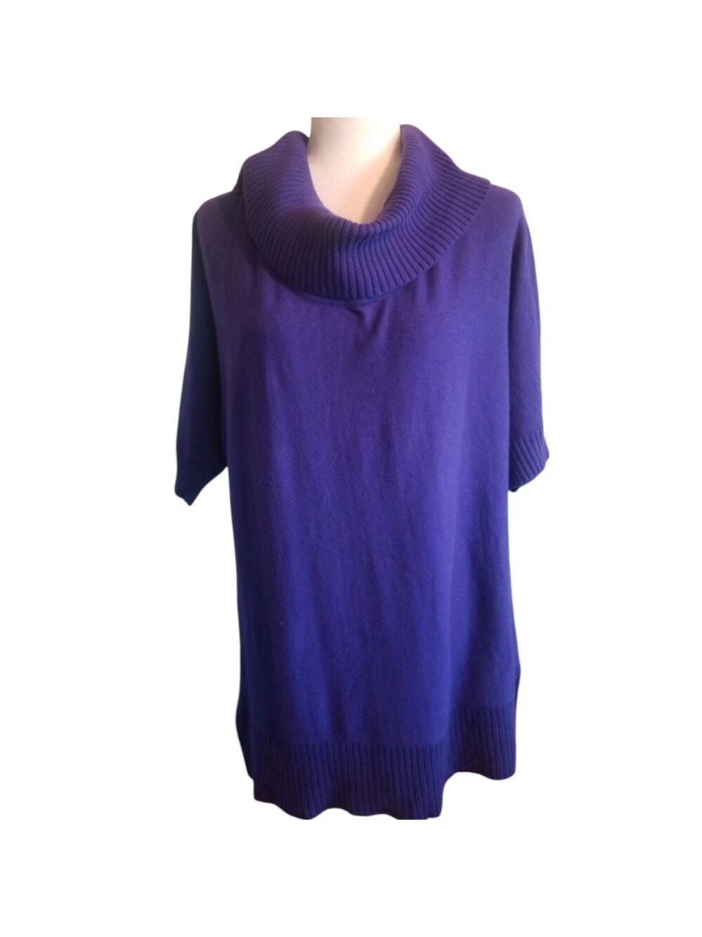 Chico's Purple Blue Cowl Neck Sweater Size 2